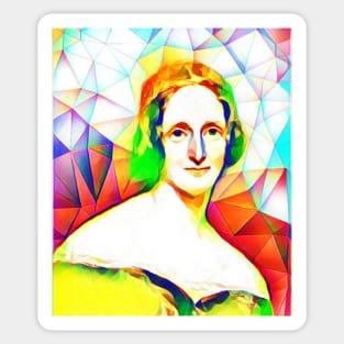 Mary Shelley Colourful Portrait | Mary Shelly Artwork 11 Sticker